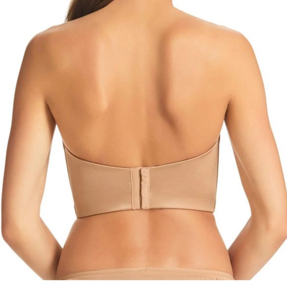 fine lines New Refined Plunge Bustier Bra 36C - strapless for deep V neckline - Picture 3 of 5
